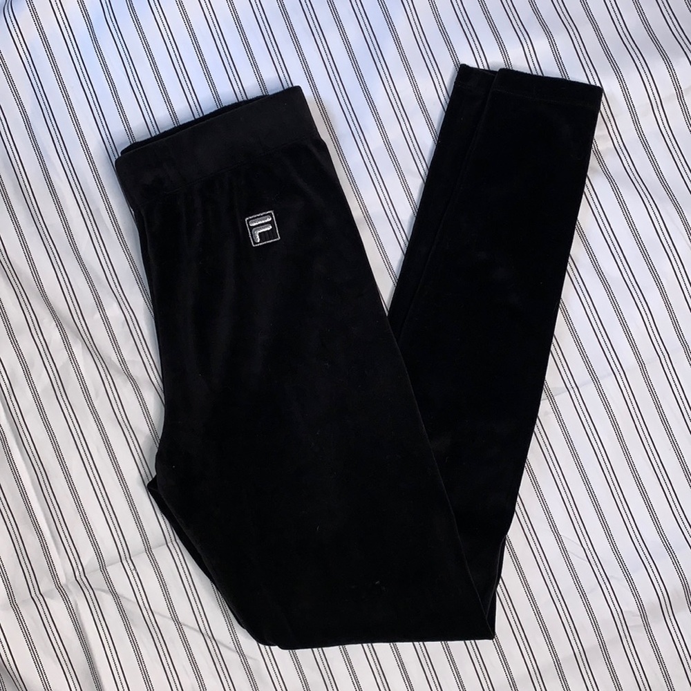 Black Velvet Leggings